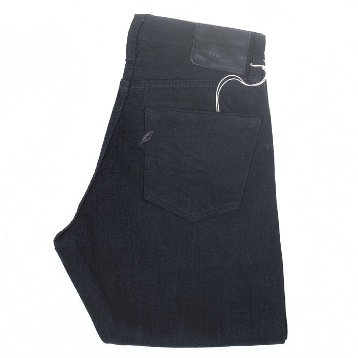 PURE BLUE JAPAN - XX-019-BB Sulphur Black 14OZ RELAXED TAPERED