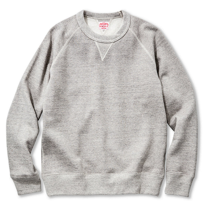 The Real McCoy's - Suvin Cotton Grey Crewneck Sweatshirt