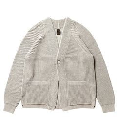 トップス BATONER SOLID WOOL RIB CARDIGAN BATONER SOLID WOOL RIB CARDIGAN