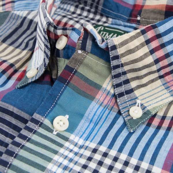 Gitman Vintage - Big Navy Plaid Button Up Shirt