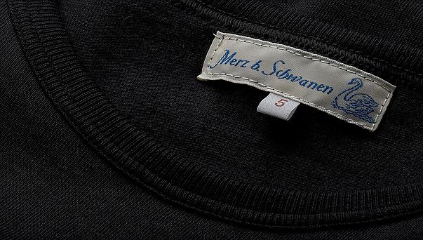 Merz B. Schwanen - Black 1950s Crewneck T-Shirt