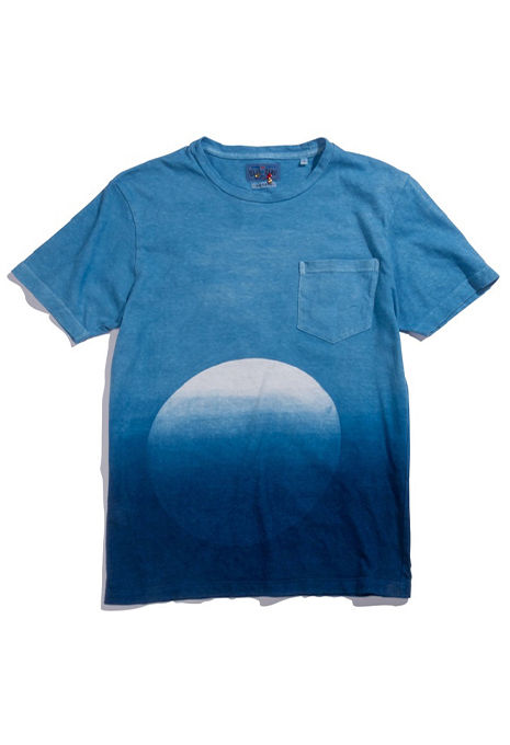 Blue Blue Japan - Hand Dyed Gradient Circle T-Shirt