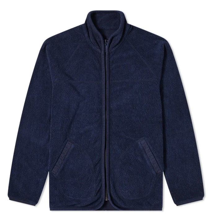 Blue Blue Japan -  COTTON FLEECE HAND DYED Zip Up Jacket