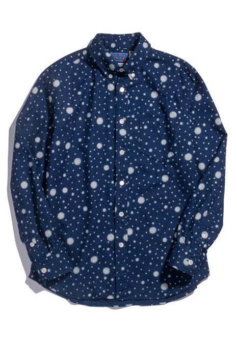 Blue Blue Japan - Snowflake Indigo Twill Button Up Shirt