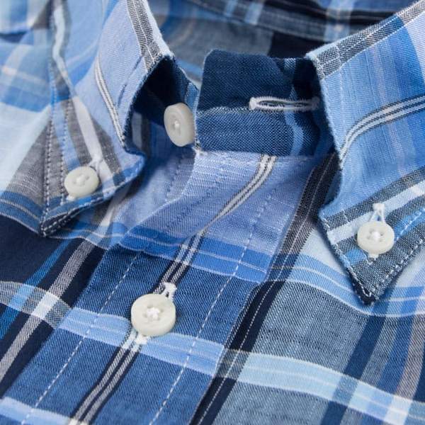 Gitman Vintage - Blue Madras Button Up Shirt