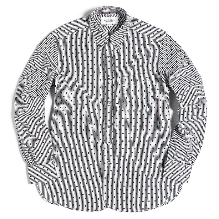 Eastlogue - Black Dot Stripe Button Up Shirt