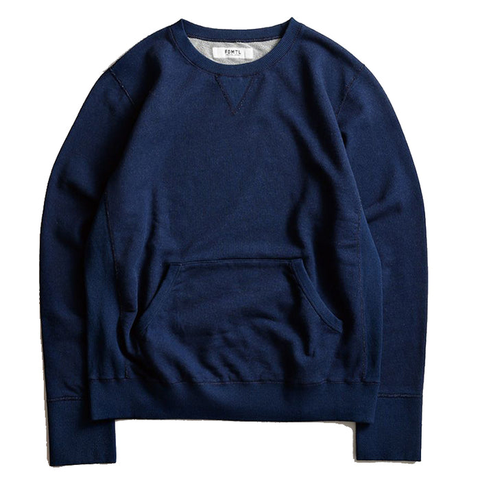 FDMTL - Indigo Dyed Crewneck Sweater