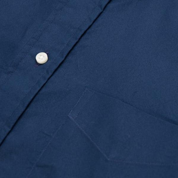Gitman Vintage - Navy Blue Washer Cloth Button Up Shirt