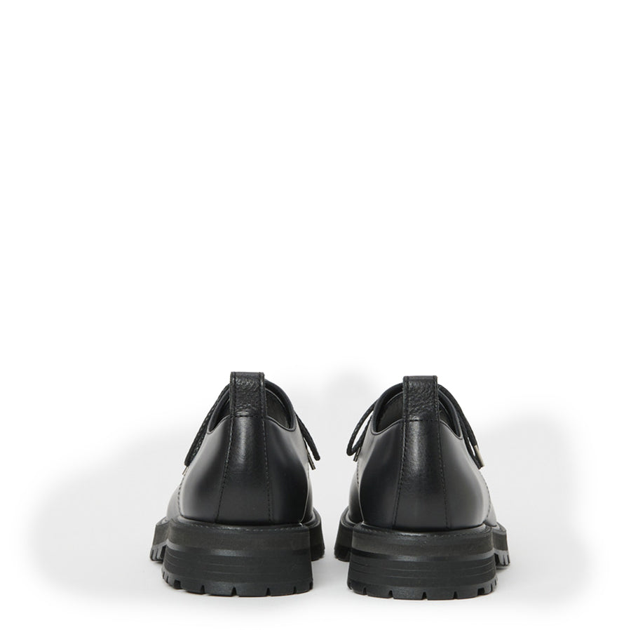 Hender Scheme - Black Leather Commando Blucher Shoes