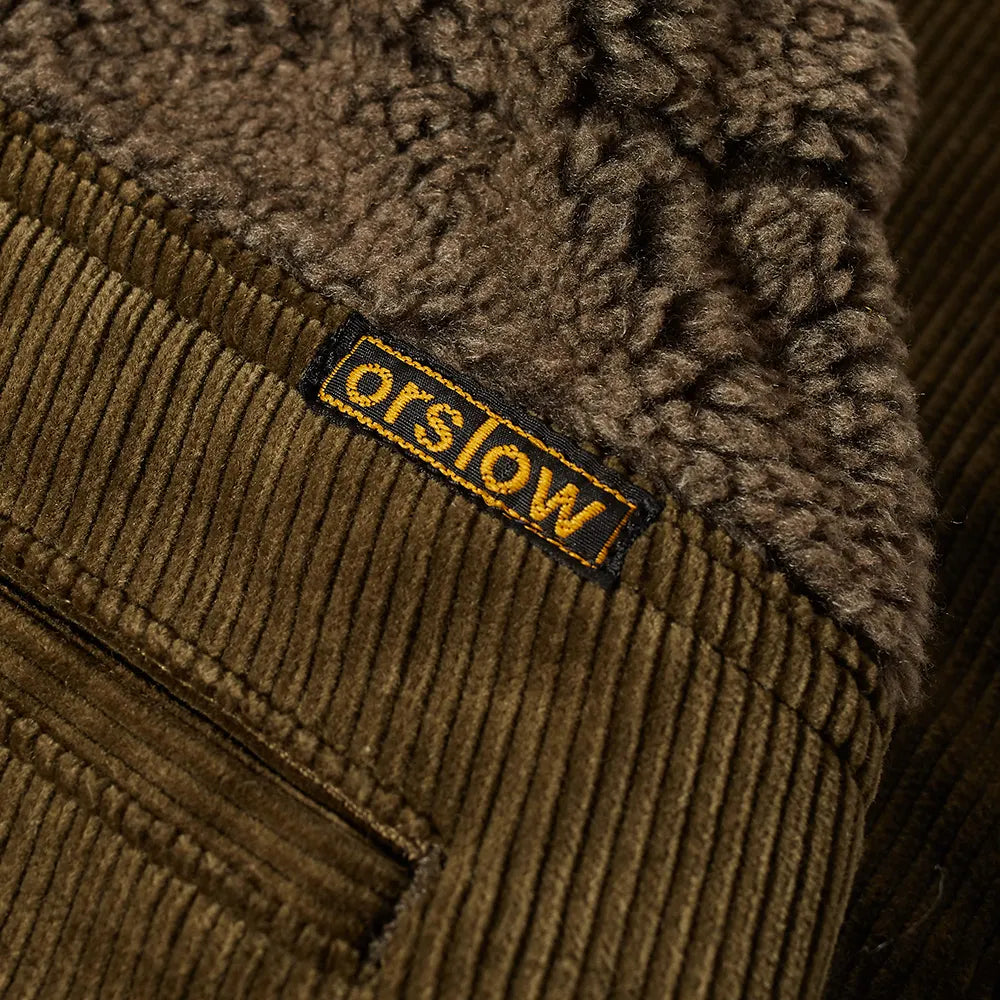 orSlow - Olive Boa Fleece New Yorker Pants