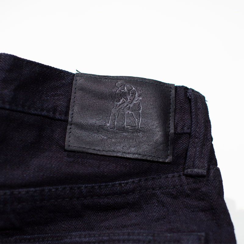 PURE BLUE JAPAN - XX-18oz-019 Indigo x Black  RELAXED TAPERED