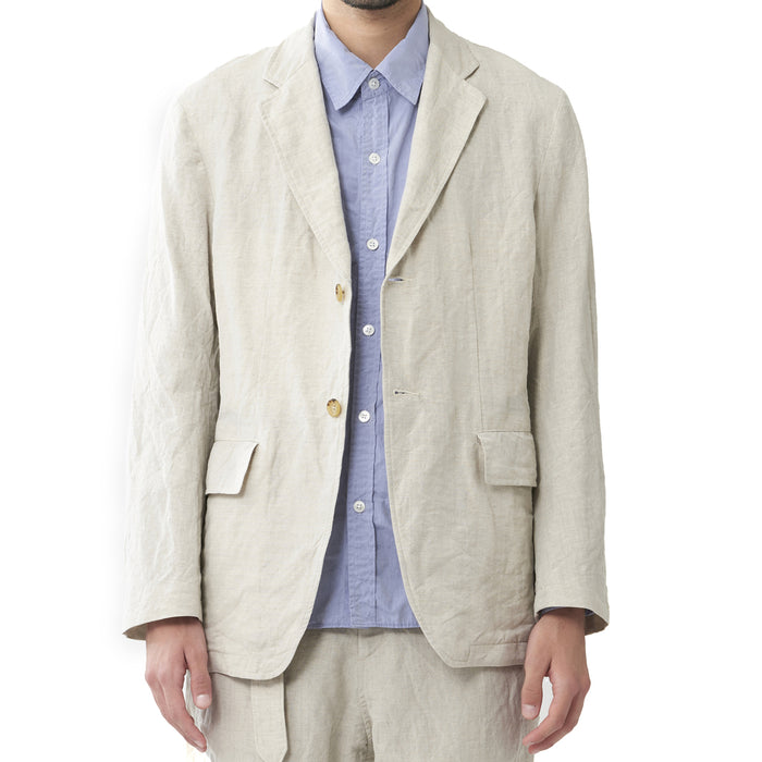 Sage de Cret - Natural Linen Blend Blazer Jacket