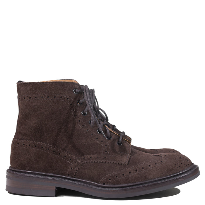 Tricker's - Dark Brown Suede Stow Boot Size 9.5UK