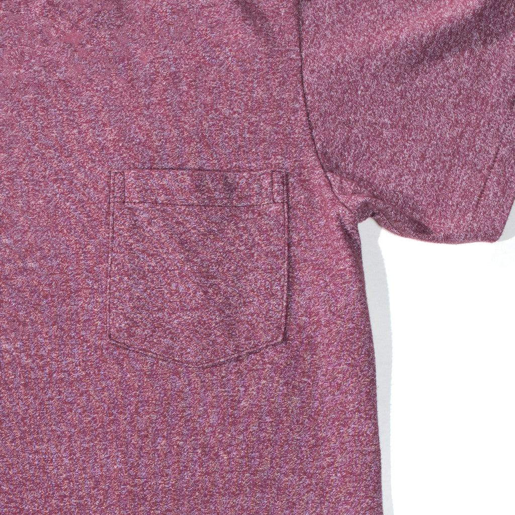 Velva Sheen - Heathered Burgundy Pocket T-Shirt