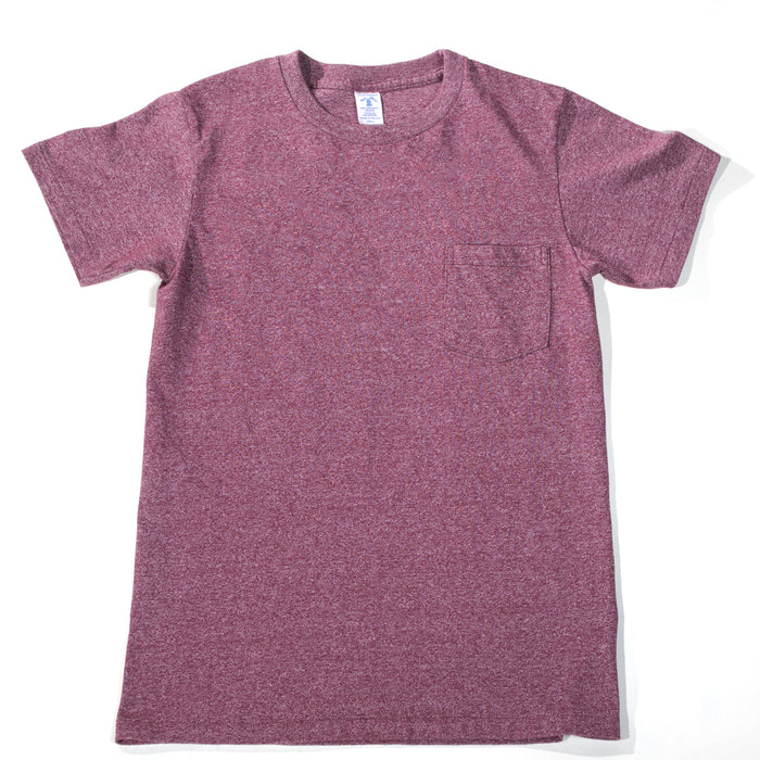 Velva Sheen - Heathered Burgundy Pocket T-Shirt